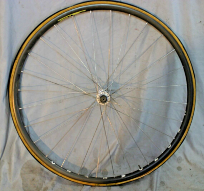 Wolber 700c Tubular Front Wheel Shimano 600 TriColor Hub