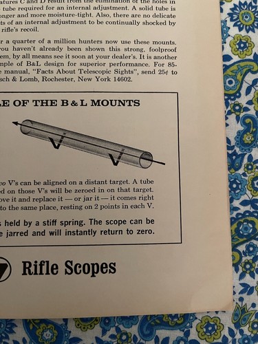 Vintage 1966 Bausch & Lomb Riflescopes Print Ad External Adjustments - Picture 2 of 7