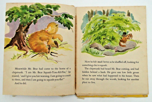 MR. BEAR Squash-You-All-Flat & Five Little Finger Wonder Books Children’s 1950 - Picture 9 of 22