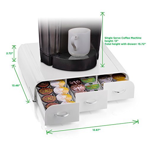Mind Reader 'Anchor' Triple Drawer K-Cup Dolce Gusto, CBTL, Assorted Colors - Picture 73 of 73