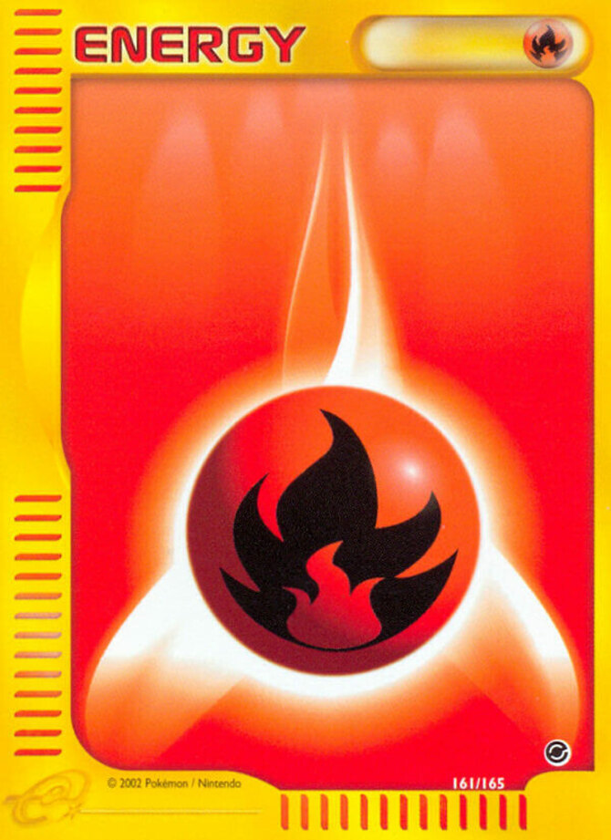 1x Fire Energy - 161/165 - Common NM-Mint Pokemon G2 - Expedition
