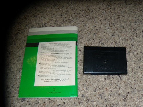 Household Budget Management TI Texas Instruments with manual - Picture 2 of 2