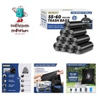 55-60 Gallon Trash Bags Heavy Duty 2.1 Mil - 39''x55'' 100 Count Extra Thick ...