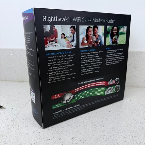 NETGEAR C7000-100NAR AC1900 WiFi Cable Modem Router Open Box - Bild 6 von 6