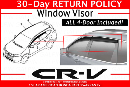 OEM Honda CRV Door Window Visor Set 2017 2022 08R04 TLA 101 EBay