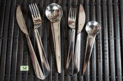 WMF Three Courses Besteck Edelst.Design Peter Kuster 5-teilig für Sammler Nr. 58
