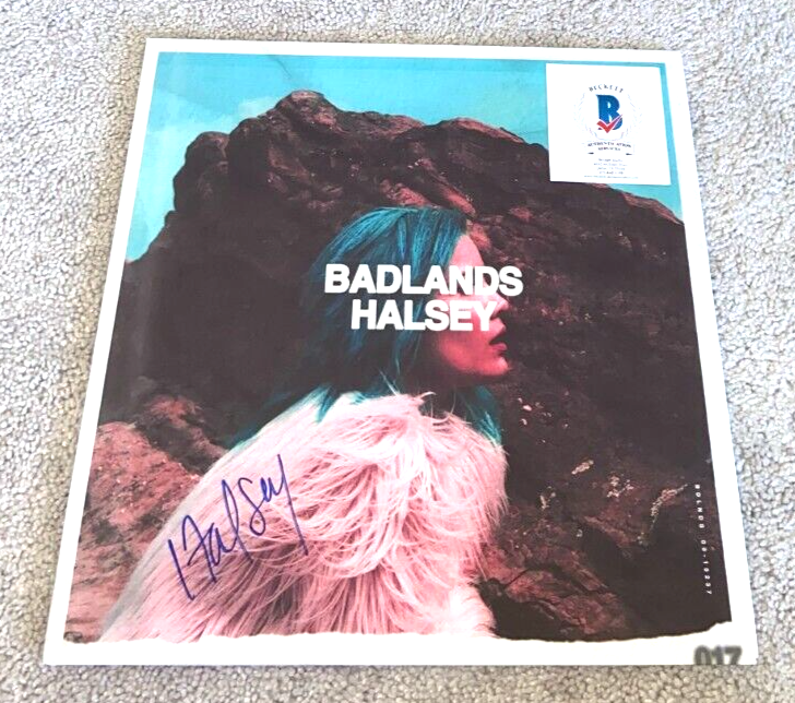 HALSEY SIGNED BADLANDS VINYL ALBUM SINGER IICHLIWP HOPELESS HALSEY SIGNED BADLANDS VINYL ALBUM SINGER IICHLIWP HOPELESS