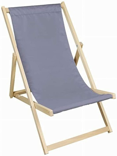 Top Sun Lounge Sitz Holz Liegestuhl Klappstuhl Garten Strand Strand Strand Stuhl - Bild 7 von 10