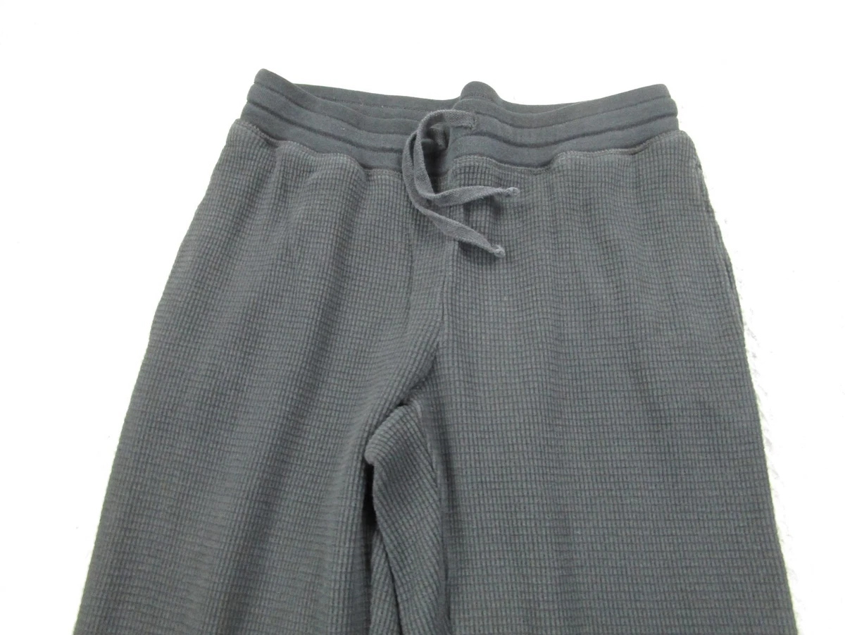 TNA Sweatpants Womens XS Black Waffle Knit Thermal Jogger Pants