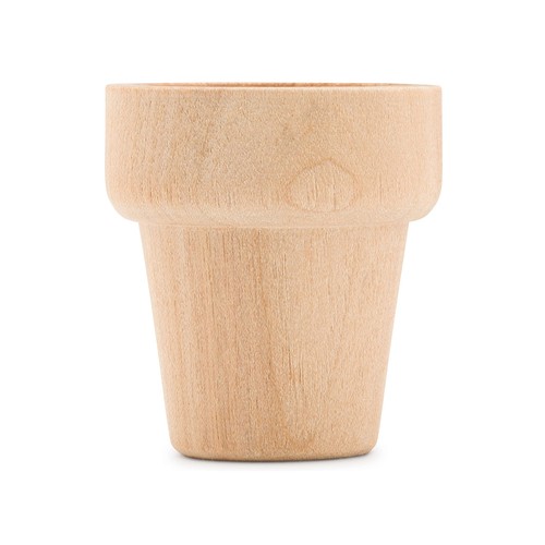 Small Wooden Flower Pot 1-9/16-inch x 1-1/2-inch Pack of 24 Wood Craft Flower... - Picture 4 of 9