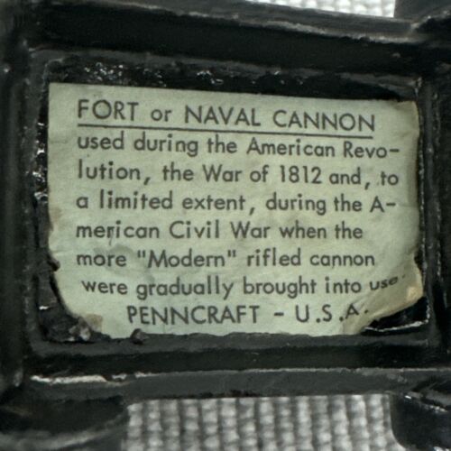 Réplica vintage de fortaleza de hierro fundido o cañón naval Penn Craft de 3" - EE. UU. - Imagen 4 de 10