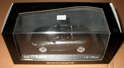 MINICHAMPS - AUDI TT ROADSTER 2006 GREY METALLIC 1 of 1200 pcs - 1/43 DIE CAST - Foto 1 di 1