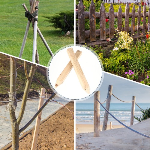 5Pcs Garden Fence Wooden Stakes for Measurement and Decoration - Picture 7 of 8