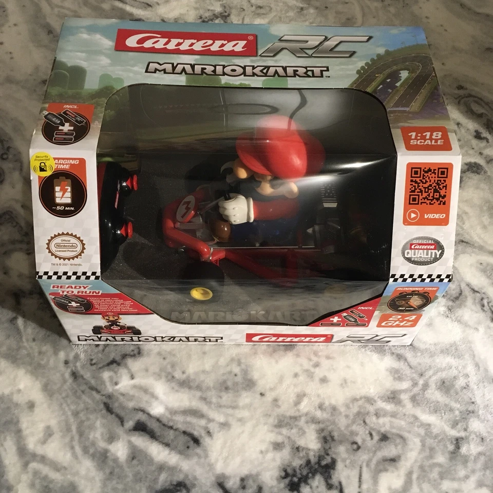 MARIOKART Mario Kids Remote Control RC Kart Toy Car Nintendo Carrera 2021 New - Image 2 of 4