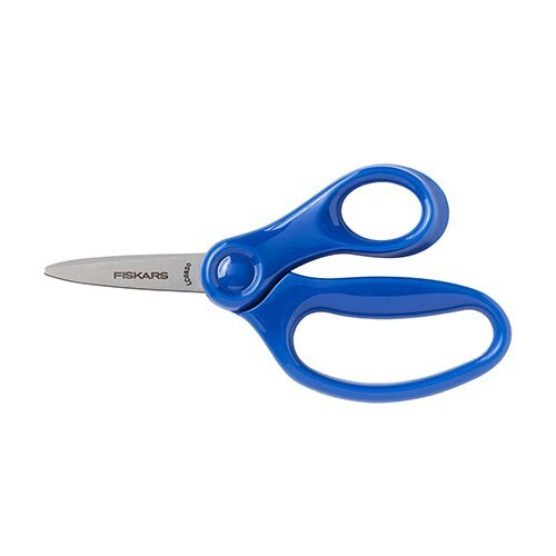 Fiskars Kinderschere 5" - spitze Spitze Kunststoffgriff verschiedene Farben Schule Sicherheit - Bild 1 von 1