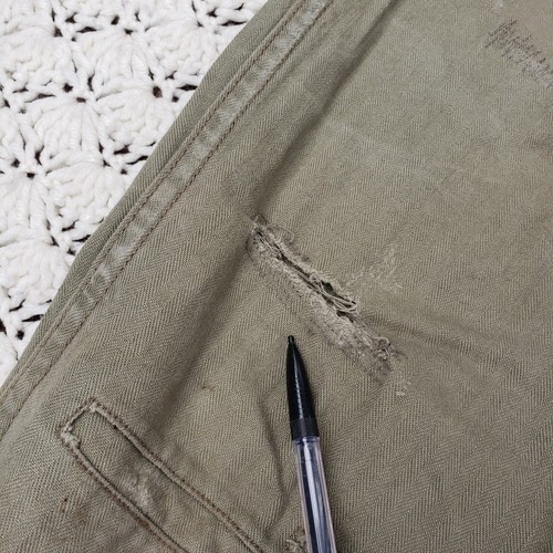 Polo Ralph Lauren Pantaloni da campo utility spina di pesce riparazioni patchwork verde 32x32 - Foto 10 di 18