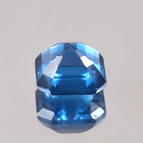 Mozambique Indicolite Tourmaline 9x9mm Radiant Cut | Blue Loose Gem October Gem - Picture 19 of 21