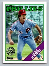 2023 Topps #T88-94 Mike Schmidt 1988 Topps Baseball 35th Anniversary