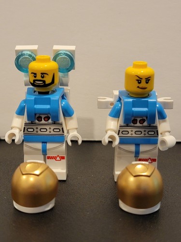 LEGO Space Lunar Research Astronaut Female Male Minifigures cty1413 cty1414 - Bild 2 von 4