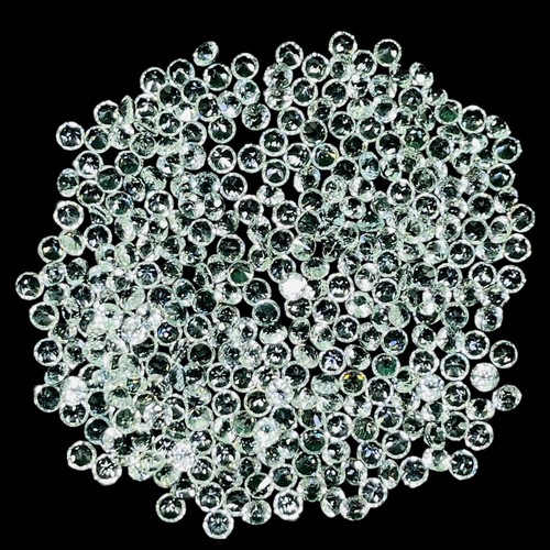 Lotto 100 pezzi pietre preziose sfuse calibrate taglio diamante tondo topazio bianco naturale 3 mm - Foto 9 di 10
