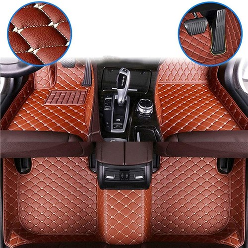 For Jeep Cherokee Luxury Leather Car Floor Mats Full Cover Foot Pads Carpets Set - Foto 21 di 55