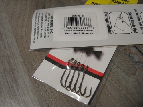 2 Packs Snelled Tru-Turn 307G Bronze Bait Holder BaitHolder Fishing Hooks Size 6 - Picture 5 of 6