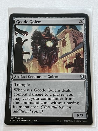 Geode Golem 316  MTG D&D Battle for Baldur’s Gate 2022 Mint - 9.0 +  Non Foil - Picture 2 of 13