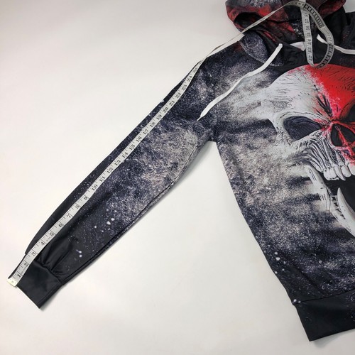 Paquete de 2 sudaderas con capucha con gráficos de calavera para hombre imagen grande impresionante - Imagen 14 de 20