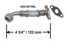 Vw Tdi Oil Line Tdi Diesel Turbo Charger Oil Line Beetle Golf 4 34 In Long