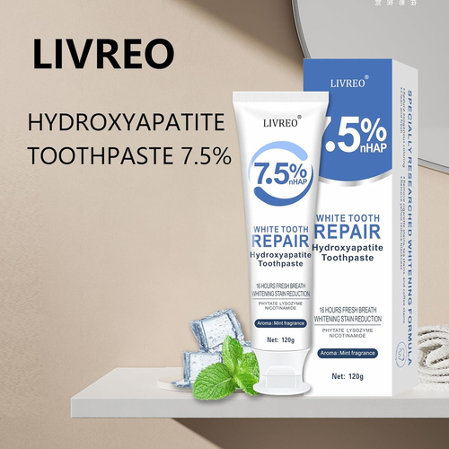 2Pcs 7.5% Hydroxyapatite Toothpaste for Enamel Protection and Tooth Strengthenin - Picture 5 of 12