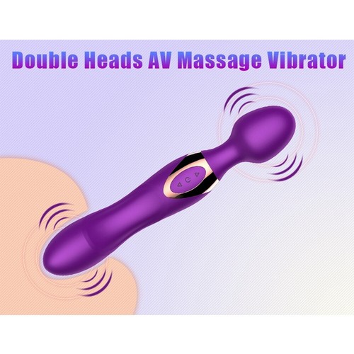 10 Modi Doppelkopf Massagegerät Stab Wireless Vibrator-Vibrator-Massagegerät USB Stummschaltung - Bild 18 von 22