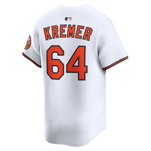 Baltimore Orioles Dean Kremer #64 Nike White 2025 Official MLB Limited Jersey - Bild 3 von 5