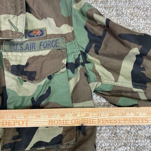 US Army M65 Woodland Camo Field Jacket Coat Cold Weather Small Short w/ Liner - Bild 7 von 15
