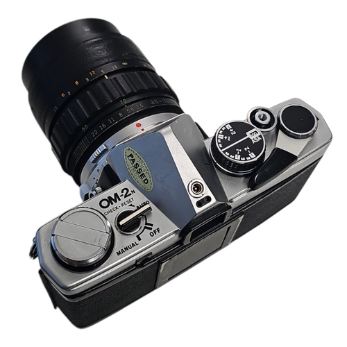 Cámara analógica Olympus OM-2n plateada cámara réflex 35 mm con objetivo LEER✅ - Imagen 3 de 14