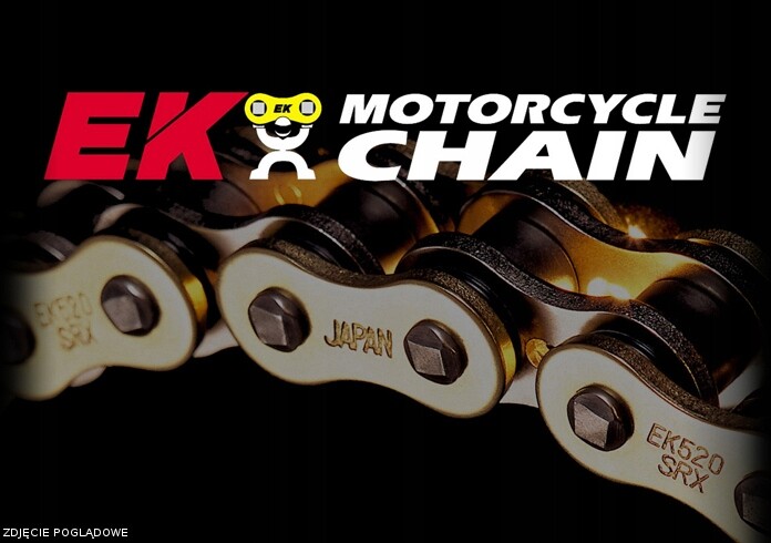 Chaîne transmission EK 520MRD-7 sans friction avec 120 maillons acier