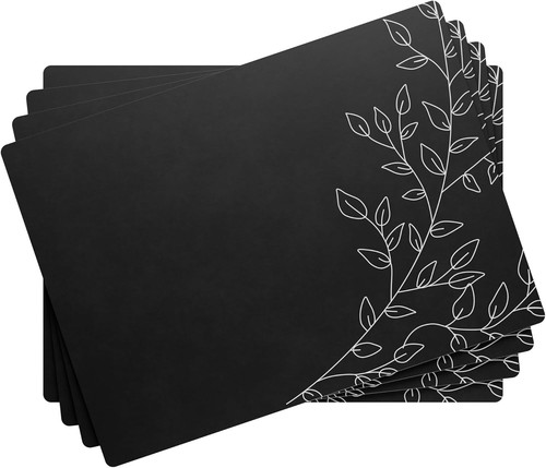 Royalty Art Boho 4 Stück Tischsets - rutschfest, Korkrücken, hitzebeständig, Blumenmuster - Bild 63 von 67