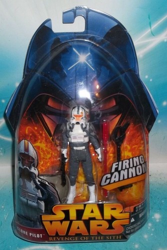STAR WARS ROTS SERIES #34 CLONE PILOT W FIRING CANON FIGURE FOREIGN CARD - Picture 1 of 2