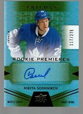 2016-17 Upper Deck Trilogy #106 Nikita Soshnikov Autograph 117/275 