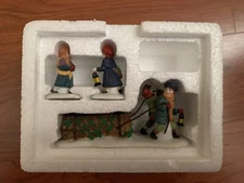 *Retired*Department 56 Heritage Village Dickens Bringing Home The Yule Log 55581