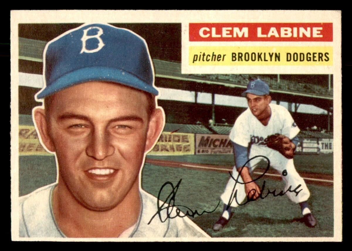 1956 Topps Baseball #295 Clem Labine EX/MT *m1