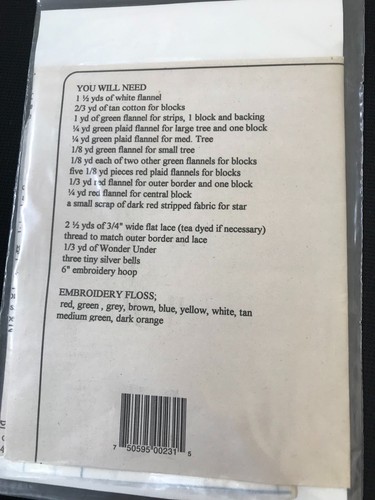 VINTAGE GOOSEBERRY HILL PATTERN #231 FOR ABC CHRISTMAS QUILT - Picture 3 of 3