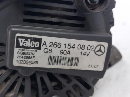 A2661540802 ALTERNATORE MERCEDES-BENZ CLASSE A (W169) 1.5B 8V 95CV (2004>2008) - Foto 4 di 4