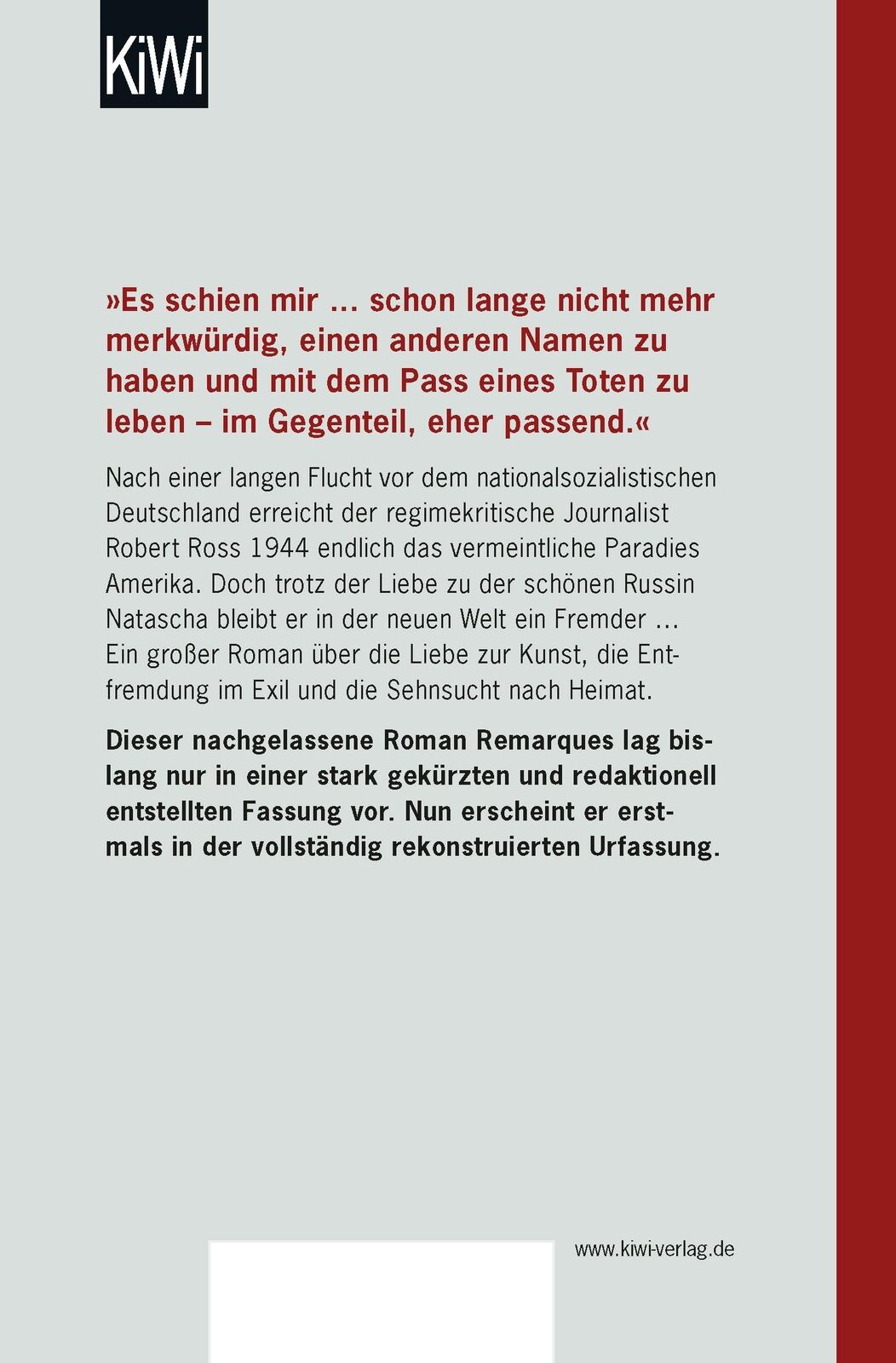 Thumbnail - Schatten Paradies E. M. Remarque