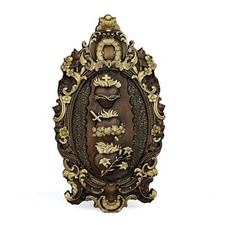 Three Sacred Hearts Wall Decor Plaque Religious Handmade Holy Family Wooden W...