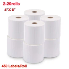 4"x6" Thermal Shipping Labels 450 PerRoll For Zebra ZP450 Eltron 2844 2-20 Rolls