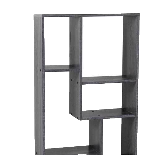 Libreria Design Moderna Scaffale 7 Ripiani ROVERE Casa Ufficio Wengè 127*60*24cm - Foto 4 di 7