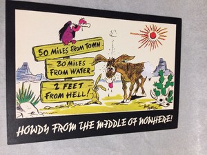 Vintage-Postcard-Illustrated-Color-Bob-Petley-Howdy-From-The-Middle-of-Nowhere