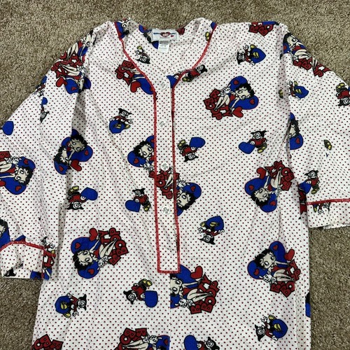 Vintage 1994 Betty Boop Intimates Damen Pyjama 1-teilig Größe Medium V-Ausschnitt 90er - Bild 8 von 17