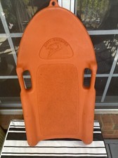 Vintage Ziffco Ziffy-Whomper Orange Plastic Molded Winter Snow Sled Toboggan