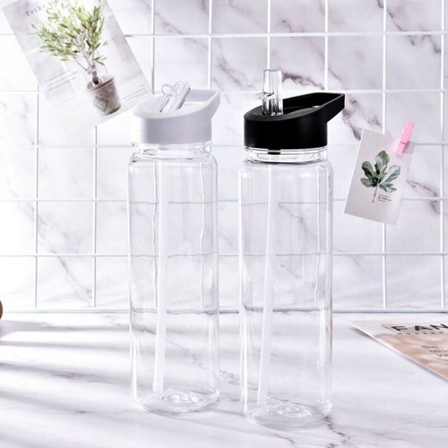 With Straw Water Bottle Workout Bottle Drink Mug Leakproof New Outdoor - Picture 9 of 17